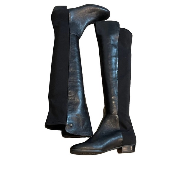 Vince Camuto Karita Tall Riding Boots Block Heel Black Women's Size 6.5M - Picture 3 of 11